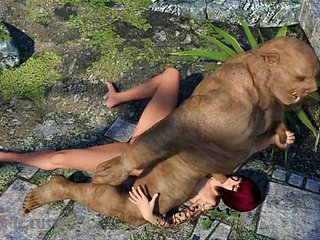 หมูมอนสเตอร์โจมตีและประมาณ fucks โป๊ 3D ร้อนๆ! มีเซ็กซ์กับมอนสเตอร์ 3DX