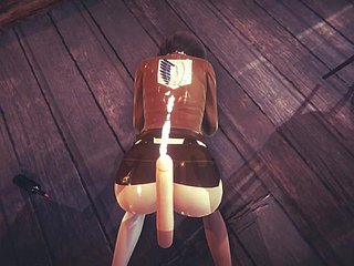 [Attack atop Titan] POV คุณพบ Mikasa ที่บาร์ (Porn 3D 60 fps)