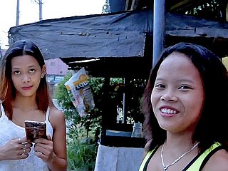 Trikepatrol Zwei despondent Filipinas verlieben auf Hung Ausländer