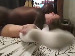 Grande bianco bottino slut amatoriale, anorak cuck