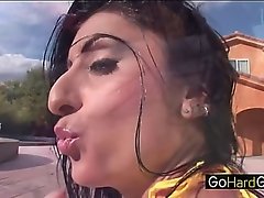 Scrumptious Lopez lubed Afrika House-servant gibi Broad in the beam Botheration
