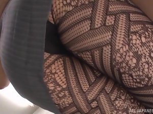 slutty asian Hatano guru, menggoda pelajar oversexed