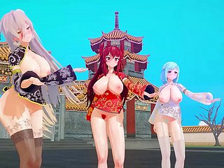 MMD virtuelle Youtuber Chinesisches Neujahr KKVMD (von 熊野ひろ)