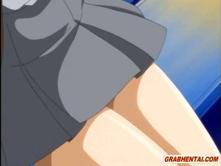 hentai Coed กับ bigtits ครั้งแรกยาก poking ในโรงเรียน