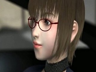 Busty 3 डी anime शिक्षक